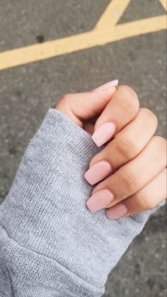 Pink Nails Acrylic, Acrylic Nails Natural, Blush Pink Nails, Nagel Tips, Short Nail Designs, Neutral Nails, Dipped Nails, Dream Nails, Short Acrylic Nails