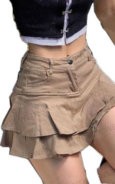 Y2k High Waist Cotton Skort, High-waist Y2k Cargo Skirt For Summer, Y2k Style Denim Skirt With Pockets For Fall, Y2k Denim Skirt With Pockets For Fall, Y2k Mini Skirt With Pockets For Fall, Y2k High Waist Fall Skirt, High Waist Y2k Skirt For Fall, Y2k Streetwear Skirt, Y2k Style Skort For Streetwear In Spring