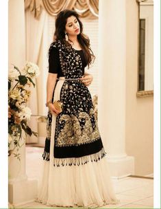 Fusion Wear Indian, Hindi Fashion, Brides Attire, Indian Wedding Dress Modern, Celebs Outfits, Asian Dresses, Fusion Wear, Wedding Dresses Indian, Half Sarees