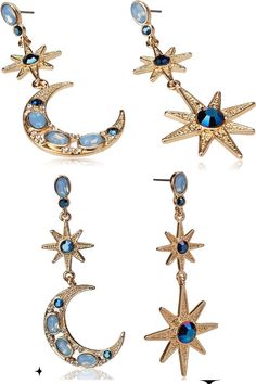 Celestial Moon & Star Drop Earrings

Item display length11 inches
Item width5 inches
MaterialGlass, Metal
Metal typeBase
Back FindingPush Back
Earring designDrop
Country of OriginChina

#affiliate# tvd#fandomion Celestial Stars, Star Drop Earrings, Moon And Star Earrings, Colored Stone, Mismatched Earrings, Blue Gems, Hanging Earrings, Moon Star, Moon Earrings