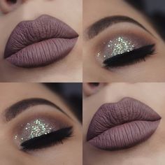 @TheAmazingWorldOfJ Silver Glitter Eye Makeup, Glitter Eye Makeup, Eye Makeup Art, Glitter Eyes, Makeup Pictures, Makeup Goals, Makeup Designs, Glam Makeup