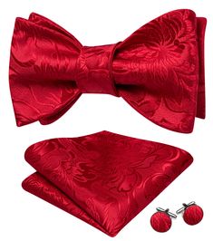 PRICES MAY VARY. 🎀MATERIAL-Silk for 1*Self Bowtie(you have to tie it yourself) +Silk for 1*Handkerchief + Stainless steel for 2*Cufflinks. 🎀SIZE-Adjustable length Neck size 13"-19"(33cm-48cm), suitable for vast majority of people,easy use. Handkerchief Size: 9 inches x 9 inches(23cm x 23cm) 🎀COLLOCATION-Made of silk textured by 1200 stitches woven craft.Necessary for men to attend wedding/party/banquet/date/graduation,best accessories for suit/shirt/tuxedo! It's also a magnificent gift for gr Classic Party Sets With Ties, Elegant Sets With Ties As Gift, Elegant Party Ties For Father's Day, Elegant Suit And Tie Accessories For Groom In Summer, Elegant Summer Suit And Tie Accessories For Groom, Elegant Groom's Set With Ties, Elegant Sets With Ties For Groom, Elegant Party Sets With Bow Tie, Elegant Sets With Bow Tie For Wedding