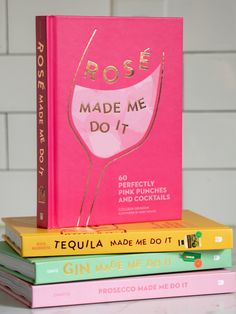 three books stacked on top of each other with the title rose made me do it