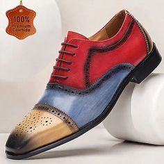 Category:Oxfords; Upper Materials:Cowhide; Lining Materials:Leather; Season:Fall,Winter; Gender:Men's; Toe Shape:Round Toe; Outsole Materials:EVA (Ethylene Vinyl Acetate); Occasion:Daily,Home; Closure Type:Lace-up; Function:Comfortable,Slip Resistant; Listing Date:09/04/2024; 2024 Trends:Brogue Oxford Brogues, Leather Oxford Shoes, Brogue Shoes, 2024 Trends, Mens Oxfords, Yellow And Brown, Cowhide Leather, Oxford Shoes, Shoes Mens