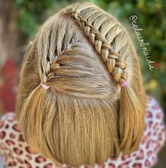 Hairstyle Knot Hairstyles, Cute Toddler Hairstyles, Easy Little Girl Hairstyles, Girly Hairstyles, Toddler Hairstyles Girl, Hair Knot, Peinados Fáciles Para Cabello Corto