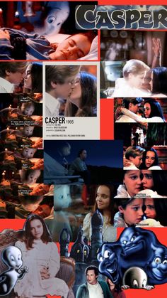 collage of casper and caspero from caspero's movie, caspero