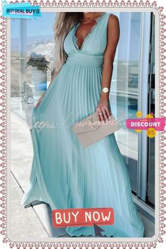 Always Elegant Lace Trim V-neck Pleated Maxi Dress Pleated Maxi Dress, Pleated Maxi, Lace Trim, Maxi Dress, Trim, V Neck, Lace, Best Deals