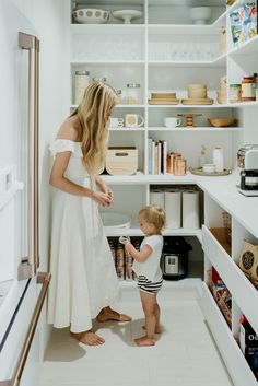 No Upper Cabinets, Clutter Free Kitchen, Sarah Sherman, Pantry Room, Sarah Sherman Samuel, Kitchen Clutter, Pantry Shelving, California Closets, Large Pantry