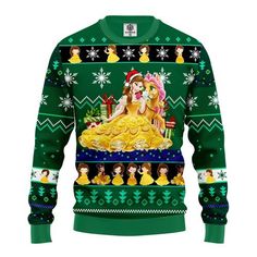 Bella Beauty And The Beast Christmas Sweater  Hd Shipping from the US. Easy 30 day return policy, 100% cotton, Double-needle neck, sleeves and hem; Roomy Unisex Fit. Bella Beauty And The Beast, Disney Ugly Christmas Sweater, Beauty And The Beast Disney, The Beast Disney, Princess Christmas, Belle Princess, Beast Disney, Bella Beauty, Princess Beauty