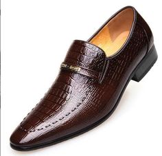 Mens Crocodile Pattern Business Leisure Dress Shoes Work Oxfords Formal Shoes 42 Item description Brand Unbranded Department Men Style Dress Shoes Type Casual Upper Material synthetic US Shoe Size 8 Country/Region of Manufacture China   Shipment Payment Return & Warranty Service & Feedbacks Shipment 1.We Ship to Worldwide. 2.Delivery time depends on destination and other factors, it may takes up to 15-30 days. If you don't receive the item after 35 days, please contact us, we'll investigate and Mens Casual Leather Shoes, Formal Men, Mens Fashion Wedding, Formal Loafers, Leather Loafer Shoes, Casual Leather Shoes, Business Dress, Business Shoes, Leather Dress Shoes