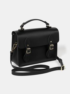 Artisan Satchel - Black & Gold | Cambridge Satchel