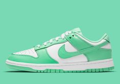 BRAND NEW PAIR OF NIKE DUNK LOW GREEN GLOW COLOR: WHITE / GREEN GLOW-WHITE BOX IS SLIGHTLY DAMAGED BUT THEY ARE TO BE WORN NOT SITTING IN A CLOSET SHOE IS COMPLETELY NEW AND HAS NOT BEEN WORN OR TRIED ON! IT WILL GO FAST AS IT IS PRICED TO SELL IMMEDIATELY!  UNDERCUTTING ALL THE COMPETITION! MESSAGE ME FOR ANY QUESTIONS NO TRADES OR SIZE SWAPS SO PLEASE DO NOT ASK! RETURN POLICY: (PLEASE READ AND MAKE SURE OF YOUR PURCHASE!) RETURNS ARE ALLOWED UP TO 30 DAYS BUYER IS RESPONSIBLE FOR RETURN SHIPP Nike Dunk Low Green Glow, Wmns Dunk Low, Belly Dance Jewelry, Exclusive Sneakers, Cute Sneakers, Yeezy 350, Air Max 95, Shoes Woman, Nike Dunk Low