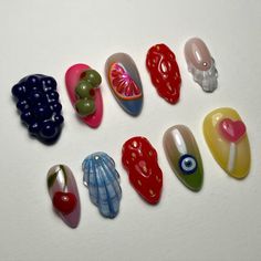 3d Jelly Nails, Sprinkle Nails, Wanna Call, Mermaid Nails, Minimalist Nails, Funky Nails