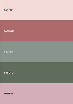 the color palette is pink, green and grey