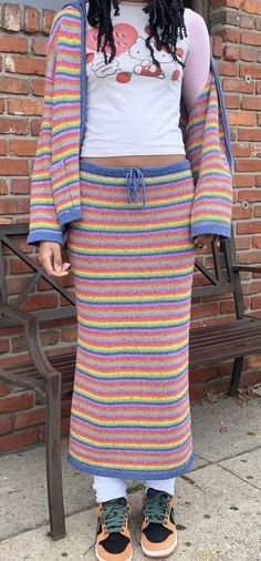 Quote Fashion, Colorful Outfits, Fashion Quotes, Colourful Outfits, High End Fashion, Design Inspo, Crochet Pattern, Maxi Skirt, Knitwear