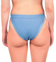 Made with a sustainable techno-fabric, the Vreeland bikini bottom sits just right on the hips. The wide elastic waistband and full-coverage bottom provide a classic swimwear look. Available in Neon Pink and Sky Blue. Blue High Waist Swimwear With Elastic Waistband, Blue Beachwear Bottoms With Contoured Waistband, Seamless 4-way Stretch Beachwear Bottoms, Stretch Bottoms With Contoured Waistband For Beach Season, Elastane Swimwear Briefs With Wide Waistband, 4-way Stretch Beachwear Bottoms, Solid Swimwear With Contoured Waistband For Beachwear, Brief Swimwear With Contoured Waistband For Pool, Pool Swimwear Briefs With Contoured Waistband