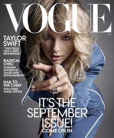 taylor swift on the cover of magazine's november issue