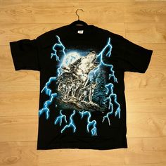 Vintage Usa Thunder T-Shirt I’m Dead Stock Condition! 100% Cotton So Shirt Will Shrink A Tiny Bit Made In Usa Size Large Free Shipping On Asking Price! Thunder Shirt, Shirts Vintage, Vintage Usa, Made In Usa, Colorful Shirts, Tee Shirts, Mens Shirts, Man Shop, Free Shipping