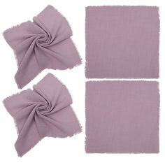 three pieces of cloth with a bow on top