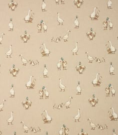 a flock of chickens and roosters on a beige background