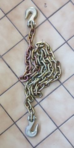 a chain that has been chained to the floor