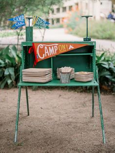 Camp-Themed Kid's Party — Mint Event Design Bbq Chips, Vintage Hutch, Camp Gear, Camp Style, Food Options, Party Photography, Kids' Party, Table Set Up, Camping Theme