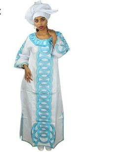 African Dresses For Women African Bazin Riche Fashion Design Long Dress #AtciceCore #Dashiki White Cotton Tunic Maxi Dress, White Long Cotton Dress, Design Long Dress, African Bazin, African Dashiki, African Dresses, African Dresses For Women, African Dress, Dresses For Women