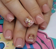 Short Nails For Office, Jell Nails Ideas, Septiembre Nails, Gel Nails French, Cute Nails For Fall, Subtle Nails, Cute Toe Nails, Simple Gel Nails, Work Nails