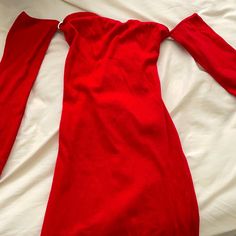 This Is A Brand New, Unworn Red Shoulder Less Dress. This Dress Is Tight Fitting And A Very Confident Piece. Is Has A Simple Front And A Crossover Back. Shoulder Less Dress, Shein Dress, Dresses Red, Shein Dresses, Crossover, Red Dress, Strapless Dress, Colorful Dresses, Tights