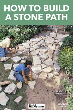 how to build a stone path