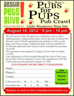 a flyer for the pugs for paws event