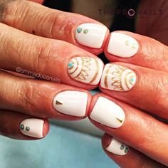 Bright Summer Nails Designs, Boho Nails, Bright Summer Nails, Easy Nails, Nail Swag, Nails Summer, Nailed It