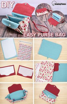 the instructions to make an easy purse bag