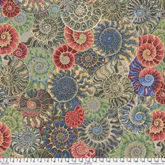 Kaffe Fassett Ammonites Neutral Fabric Kaffe Fassett Quilts, Kaffe Fassett Fabric, Free Spirit Fabrics, Kaffe Fassett, Cotton Quilting Fabric, Marking Tools, English Paper Piecing, Fabric Panels, Quilt Fabric