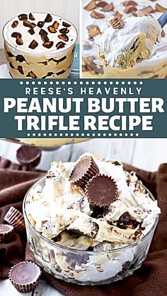 desserts have been made with peanut butter trifle recipe and are ready to be eaten