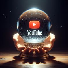 a snow globe with the youtube logo in it