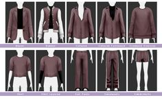 the different types of clothing are shown in this image, and there is also an illustration of how to wear them