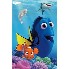 finding nemo and dory from the disney pixars movie, which is currently on dvd