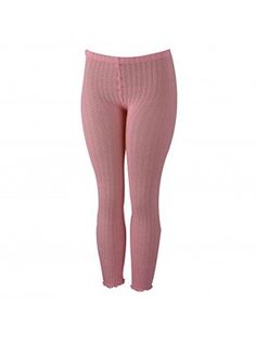 Leggings Pink Stretch Legwear For Spring, Stretch Pink Legwear For Spring, Fitted Pointelle Knit Bottoms For Spring, Spring Footless Tights, Fitted Ruffled Bottoms For Winter, Footless Tights, Fleece Leggings, Long Leggings, Long Tunic