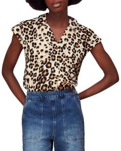 Whistles Painted Leopard Print Shirt Painted Leopard Print, Print Shirts Women, Paint Shirts, Leopard Print Shirt, Animal Shirts, Print Shirt, Chic Design, Shirt Online, Favorite Things List