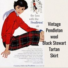 Vintage Pendleton Wool Authentic Black And Red Stewart Tartan Mid Length Skirt Nwt Pockets. Kick Pleated In Back. Fully Lined. Zipper And Button Closure. 100% New Virgin Wool. 28” Waist 40” Hips 27.5” Long. Mid Length Skirt, Stewart Tartan, Pendleton Wool, Kick Pleat, Mid Length Skirts, Women Skirts Midi, Vintage Skirt, Mid Length, Tartan