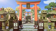 Acnh Tokyo, Acnh Zen Garden, Anch Ideas, Place Japan, Acnh Japanese, Japanese Town, Island Theme, Qr Codes Animal Crossing