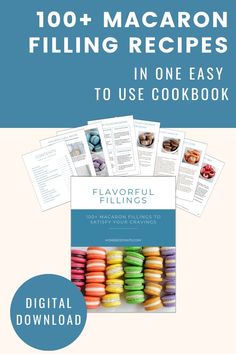 Overview of pages in Macaron Filling eBook. Cream Cheese Macaron Filling, Macaron Filling Ideas, Macaron Fillings, Baking Macarons, Buttercream Ganache, Macaron Recipes, Grapefruit Recipes, Digital Cookbook, Macarons Macaroons