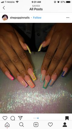 Claw Nails, Exotic Nails, Summer Acrylic Nails, Acrylic Nails Coffin, Birthday Nails, Dream Nails, Fire Nails