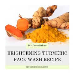 This is a recipe for a DIY Brightening Turmeric Face Wash. It is in recipe from with step by step written instructions. Perfect to batch make as Christmas presents and housewarming gifts. This face wash boasts several benefits:  * Detoxes skin / anti acne  * Brightens skin  * Regulates sebum (oil) production  * Protects collagen & increases production * Hydrates the skin  * Evens skin tone * Keeps skin fresh * No harsh chemicals  This gentle water based face wash is excellent for removing impuri Sea Salt Scrub Recipe, Turmeric Face Wash, Face Wash Recipe, Salt Scrub Recipe, Makeup Cleaner, Turmeric Face, Cold Process Soap Recipes, Sea Salt Scrubs, Lotion Recipe