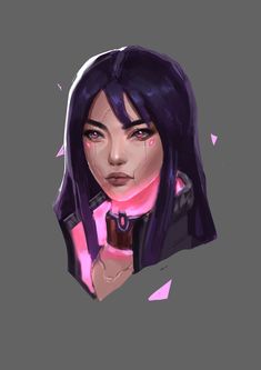 Cyberpunk Oc Art, Shading Faces, Cyberpunk Red, Cyberpunk Rpg, Digital Painting Portrait, Overwatch Fan Art, Fiction Idea