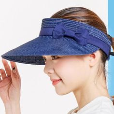 Department Name: Adult Gender: Women Style: Casual Pattern Type: Geometric Material: Straw Item Type: Sun Hats Suitable For The Season: Spring, Summer, Autumn Navy Hat For Spring, Light Blue Sun Hat With Curved Brim For Summer, Blue Sun Hat Cap For Summer, Adjustable Light Blue Casual Sun Hat, Light Blue Summer Hat, One Size Fits Most, Light Blue Summer Hat (one Size Fits Most), Blue Summer Sun Hat Cap, Casual Adjustable Light Blue Sun Hat, Navy Beach Hat