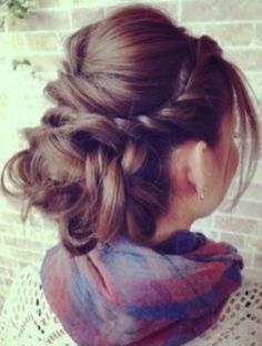 hair twisted back to a low messy bun French Twist, Hair Updo, Salon Design, Hair Envy, Great Hair, Gorgeous Hair, Bridesmaid Hair