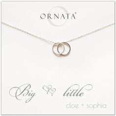 Big Little Sorority Sisters personalized necklace. Our sterling silver custom sorority necklaces make good gifts for sororities or sisters. Perfect for big little reveal day! Sterling Silver Dragonfly Necklace, Silver Dragonfly Necklace, Earrings Outfit, Meaningful Necklace, Dainty Diamond Necklace, Alpha Xi, Gold Letter Necklace, Sister Jewelry, Sister Necklace