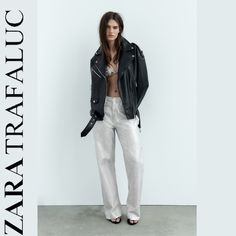 Nwot Zara Trafaluc Oversized Moto Faux Leather Jacket. Size Small. Black. Silver Hardware. Lapel Collar. Envelop Zipper. Long Sleeves With Zip Cuffs.Front Metal Zip Pockets. Epaulettes. Self Belt With Buckle. Front Metal Zip Closure.100% Polyester Approximate Measurements Pit To Pit 19” Length 24.5” Oversized Chic Biker Jacket For Fall, Oversized Biker Jacket For Spring, Chic Zara Biker Jacket For Work, Chic Spring Leather Jacket For Streetwear, Chic Streetwear Leather Jacket For Spring, Oversized Chic Leather Jacket, Spring Streetwear Zara Leather Jacket, Chic Oversized Leather Jacket, Zara Biker Jacket For Spring Streetwear